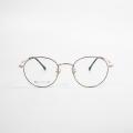 Bingkai Kacamata Perancang Emas dan Hitam 90 -an