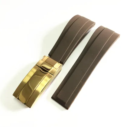 Black Water Ghost Green Rolex Rubber Strap Watch with 20mm Silicone Band and Accessories