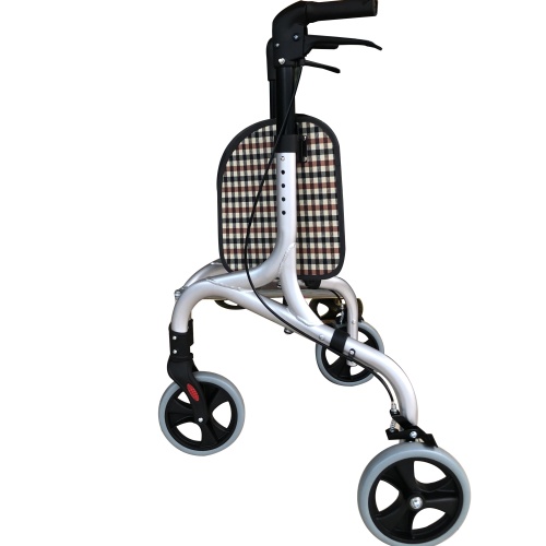 China Foldable Deluxe 3 Wheel Aluminum Rollator Manufactory