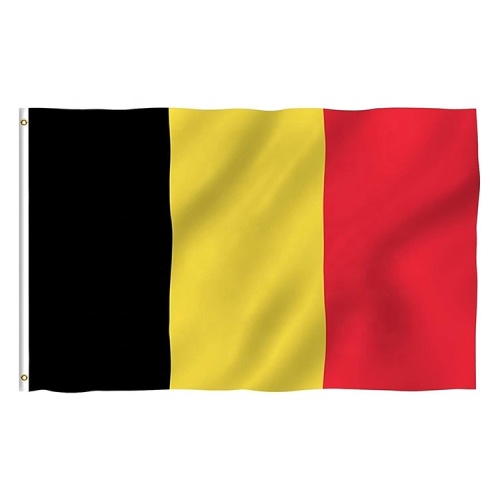 double stitched vivid color custom 3x5 Belgium flag