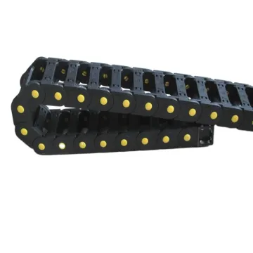 black plastic cable drag chain