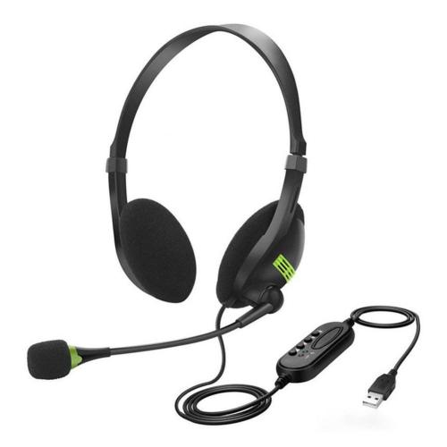 USB-headset med mikrofon datorhörlurar