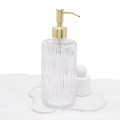 Transparent glass hand soap dispenser