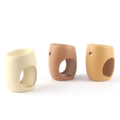 Beige Brown Ceramic Aromatherapy Essential Oil Diffuser