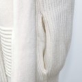 Nouveau pull à lacets décontracté à capuche pur en cachemire