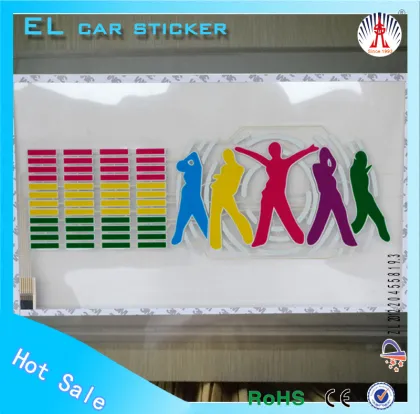 EL car sticker/car logo signs car windshield sticker lowest price el car sticker