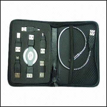 Universal Travel Cable Tool Box for Digital Camera, USB Printer, Modem, Networking