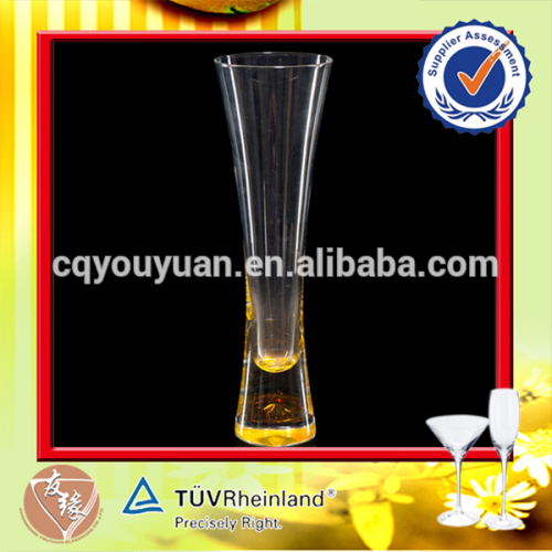 Wholesale Thin Stem Decorative Glass Champagne Flute, High Quality