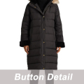 Down Jacket med plysch huva