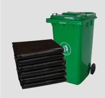 Star-sealed garbage bags on roll with factory price