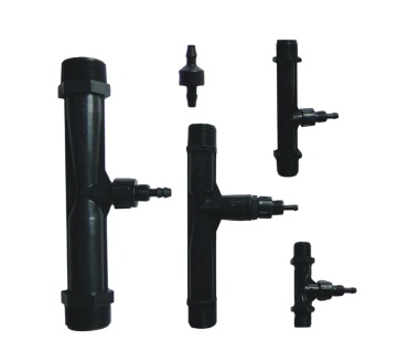 Pengadun Injector Ozon dalam Bahan PVDF untuk Air - Saiz 1 inci hingga 2 inci