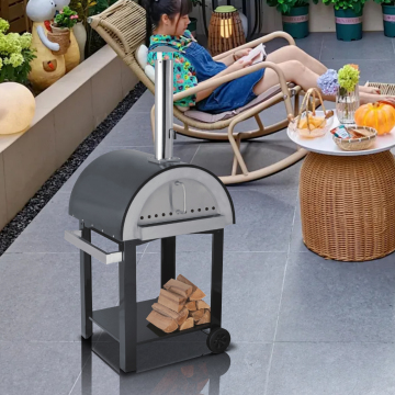 2022 Top Sale Freestanding Outdoor/Indoor Kitchen Easy Installation And Clean Wood Pellet/Charcoal Pizza Oven For Garden