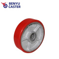 180mm 200mm Red TPU Forklift Truck Wheel