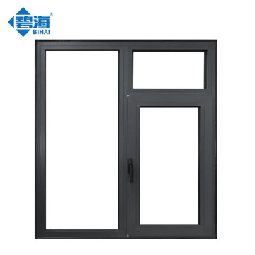 Ventana de aluminio ignífuga de grado B de aleación de bajo consumo