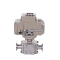 Bore elétrico higiênico encapsulado 3way Ball Valve