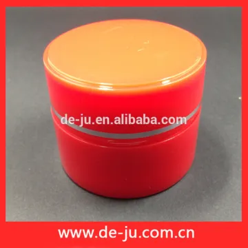 Red Body Light Plastic Cosmetic Packaging Cream Jar