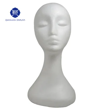Realistic black training mannequin head for wig