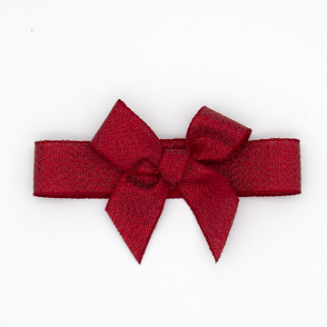 Customized Satin Ribbon Bows with Logo for Gift Box Decoration - Free Sample