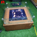 Back Corten Steel Gas Fire Pit