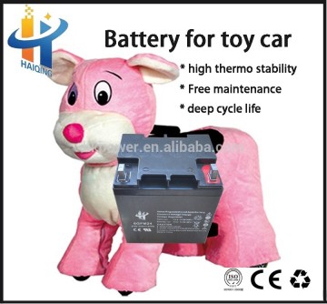 12v 24ah sealed lead acid battery operated animal battery car