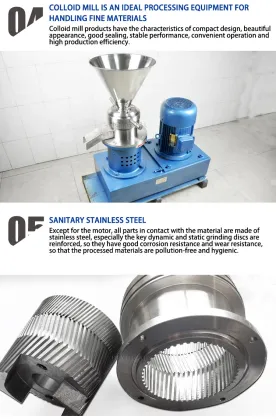 Charlotte Stainless Steel Colloid Mills for Salad Dressings and Fibrous Products