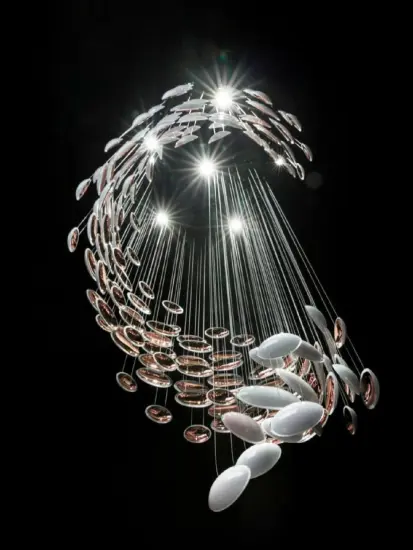 elegant led chandelier hotel lobby pendant lamp