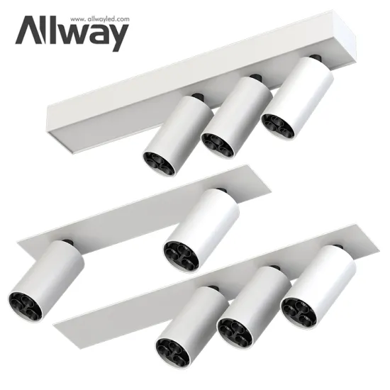 ALLWAY Aluminum Adjustable LED Ceiling Spotlight: Ideal for Hotel Projects, Cabinets & General Lighting