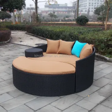 All Weather Outdoor Rattan Wicker Daybed Sunbed