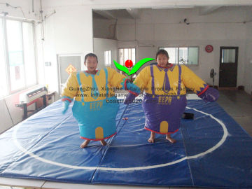 Hot sale commercial grade PVC Tarpaulin brand kids sumo wrestling suits for sale
