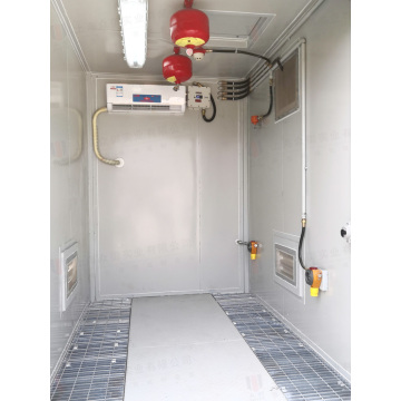 Contenedor personalizado con ventilación, sistema de aire acondicionado