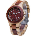 Giappone Movement Watch Uomini Logo personalizzato orologio in legno