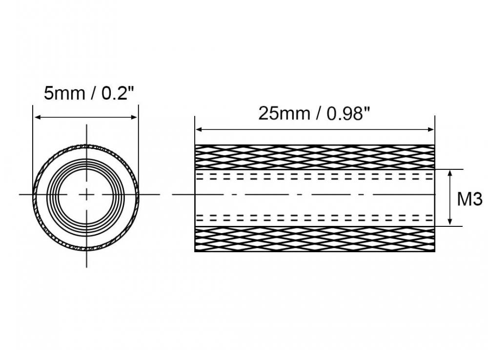 OEM ODM Aluminiumlegering Standoffs