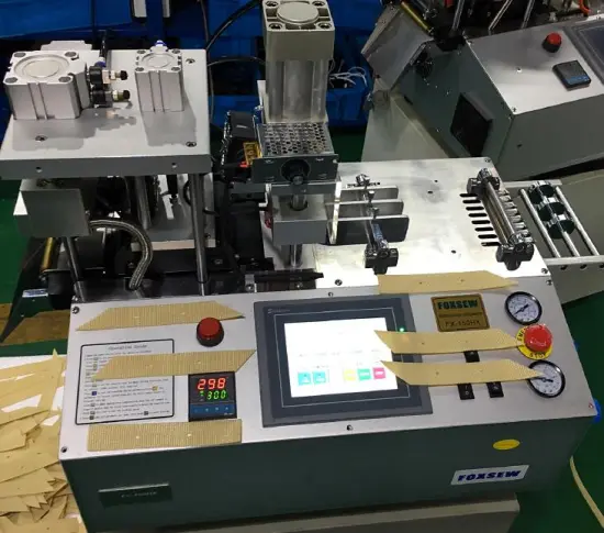 Automatic Webbing Cutter with Hole Punching