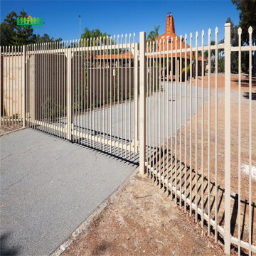 High security steel palisade fence