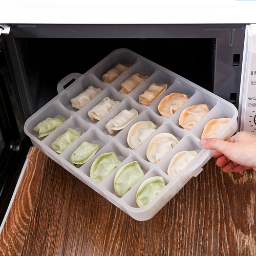 Plastic Portable Dumpling Box Dengan Lid