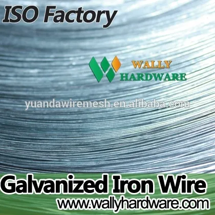 High Quality low price electric galvanized Iron wire /hot dipped galvanized iron wire (directly factory)