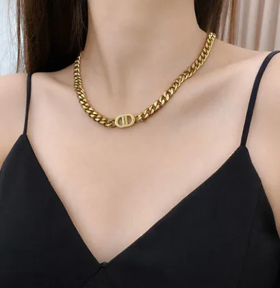 DD Cuban titanium steel hip-hop chain necklace