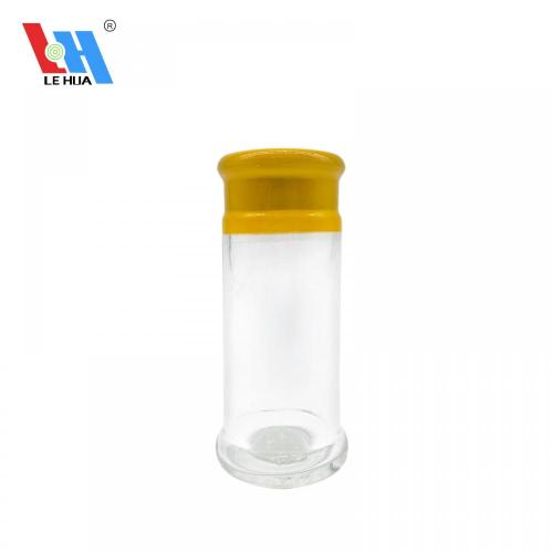 Shrink label protective film for condiment bottle cap