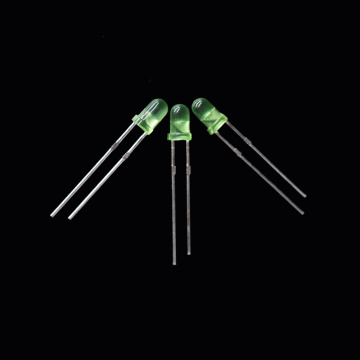 Pin 3mm Green Nipasẹ-iho Awọn atupa LED