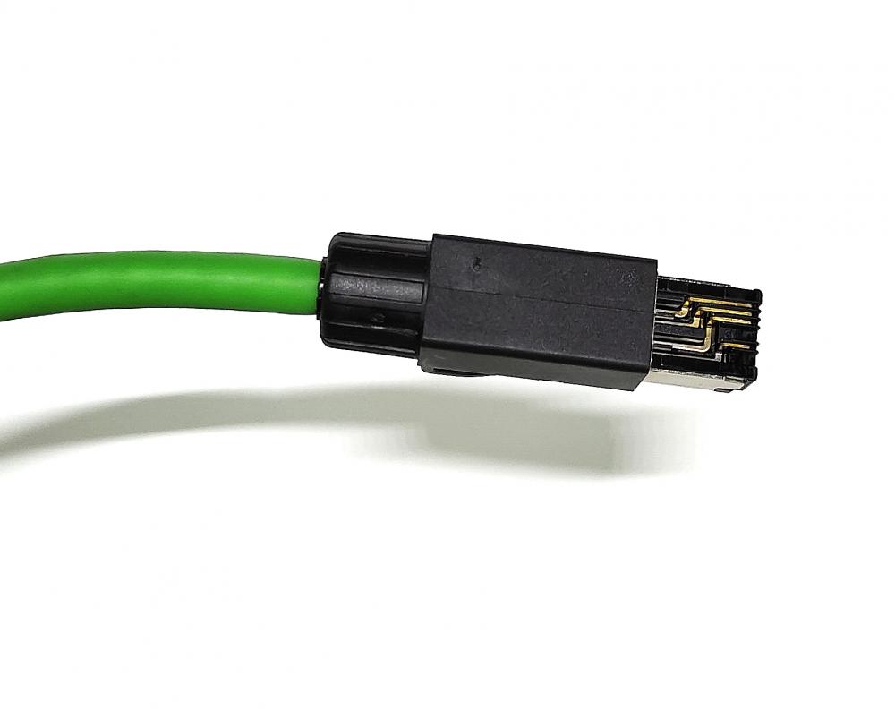 M12 Male right angled to RJ45 cable