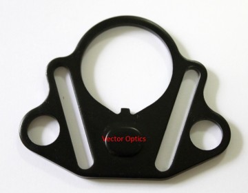 Stock End Plate Ambidextrous CQB Dual Loops Sling Mount Adapter with Slots Adapter for the Tactical Hunting Accessories