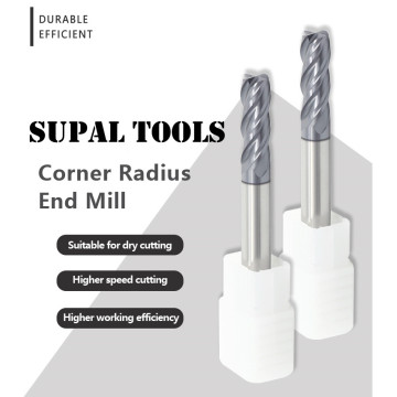 High Hardened Corner Radius End Mill Cutter