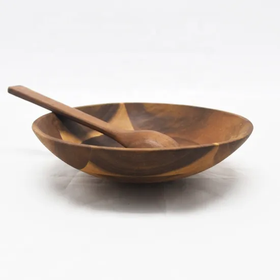 Acacia Wood Salad Bowls