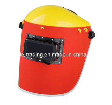 Red Fiber Paper Welding Helmet