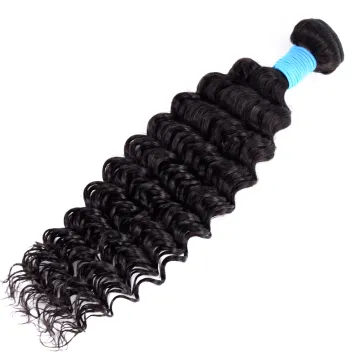 Cuticle Aligned 12A Double Weft Extensions 100% with Closure Deep Wave Unprocessed Mink Virgin Hair Bundles Brazilian