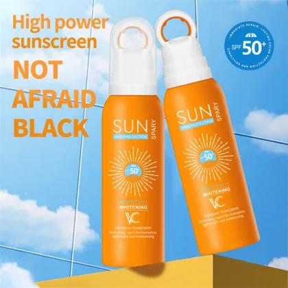 SPF50+ Waterproof Sunscreen Spray: Brightening, Refreshing, and Non-Greasy Sun Protection