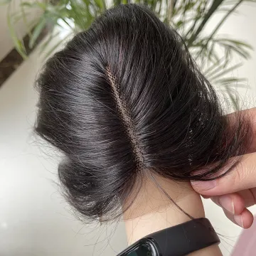 T Part Lace Human Hair Extension With Closure, Lace Closure T Part Hair, 4*4*1 T Part Closure