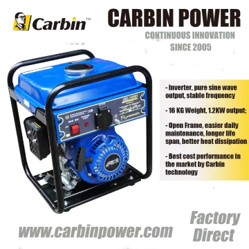 1KW Smart Inverter Gasoline Generator, Open Frame