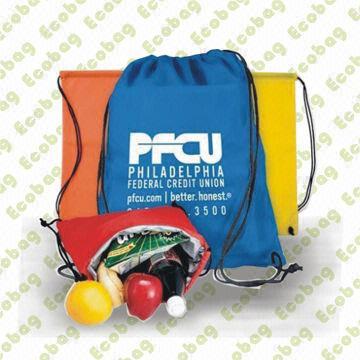 Drawstring Bags, Made of Recycled PET Fabric, Suitable for Advertisement, Shopping and Gift Purposes