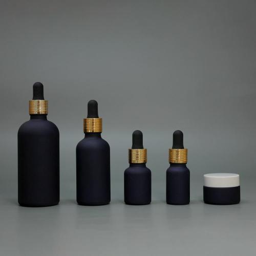 cosmetics skincare opal glass bottle and jar packaging